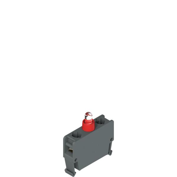 Photo Bloc  LED 195-264VAC rouge fond de boite | Ref : E2 LF4A3V1