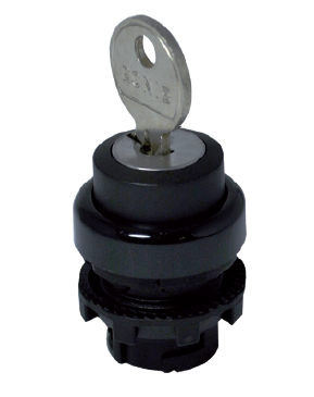 Photo S�lecteurs � cl� 3 positions noir sans m | Ref : E2SC3MCE19AA