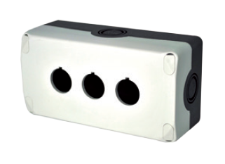 Photo BOITE 3 TROUS D.22 GRIS | Ref : ES33000