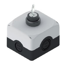 Photo BOITE INTER A CLEF 1NO GRIS | Ref : ESAC31020