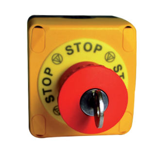 Photo BOITE ARRET URGENCE A CLEF 1NO+1NC IP67 | Ref : ESAC31097