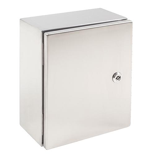 Photo Coffret mural en acier inoxydable AISI 304L 300X250X150 IP66 IK10. Porte pleine. livré sans plaque | Ref : INX302515/SP