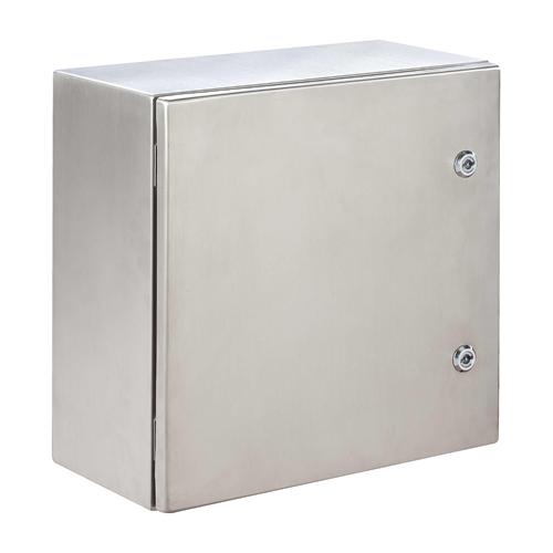 Photo Coffret mural en acier inoxydable AISI 304L 500X400X200 IP66 IK10. Porte pleine. livr sans plaque | Ref : INX504020/SP