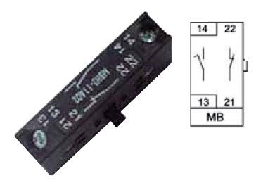 Photo Contact auxiliaire 1 NO +1 NF pour interrupteur srie H216   H233 | Ref : MBH2-11A02