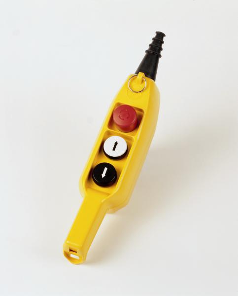 Photo Boite pendante 2 boutons contact NO + arrt d\'urgence 1NC | Ref : P03.1