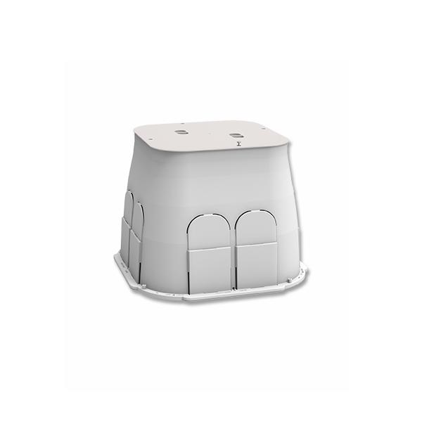 Photo Regard DRAINBOX 405x405x300mm couvercle gris fond ouvert | Ref : PB4040G