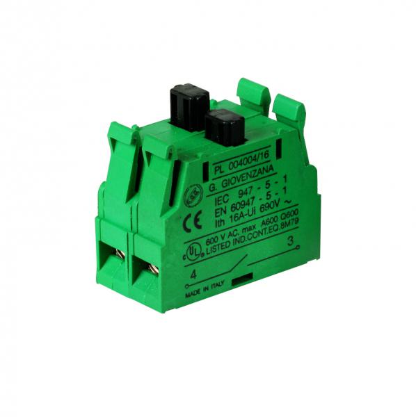 Photo BLOC CONTACT 2N0 2VIT pour boite pendante | Ref : PL004010     