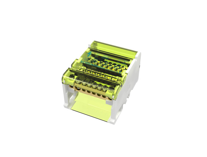 Photo Rpartiteur ttrapolaire 80A - entre: 1x16mm2 sortie: 1x6+7x4mm2 par ple | Ref : RPQ0990