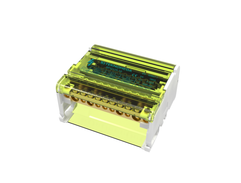 Photo Rpartiteur ttrapolaire 125A - entre: 1x25mm2 - sortie: 1X25+2x16+7X6mm2 par ple | Ref : RPQ1005