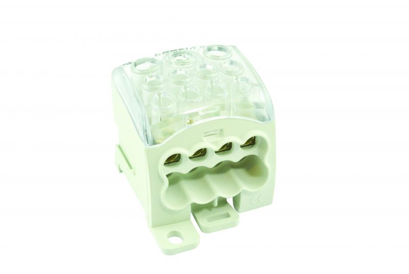 Photo Rpartiteur unipolaire 200A E:1x70+2x25mm2 S:8x16mm2 | Ref : RU1200