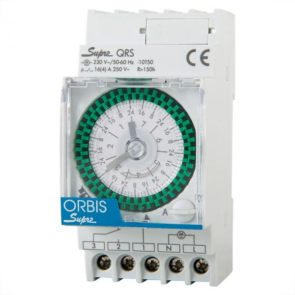 Photo Horloge mcanique 2.5 modules 230VAC Hebdomadaire (2h) rserve 150h | Ref : SUPRA QRS 230V
