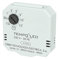 Photo Minuterie Led cache 230VAC tempo de 15s  15min | Ref : TEMPOLED 230VAC