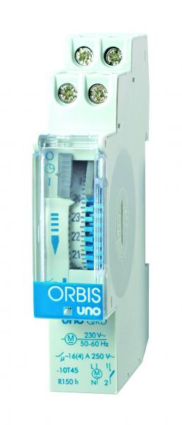 Photo Horloge mcanique 1 module 230VAC Hebdomadaire (2h) rserve 150h | Ref : UNO QRS 230V