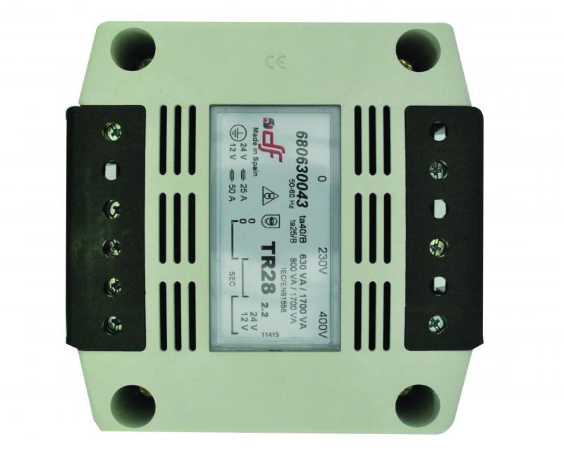 Vignette 2 produit Transformateur de sparation 400VA S:115-230V IP20 | Ref : 680400045