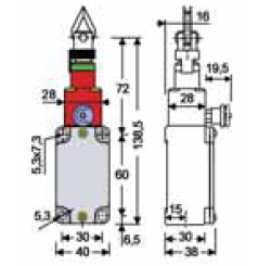 Vignette 3 produit Ref : FD1878 | INTER SECU A CABLE NC+NO