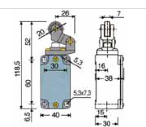 Vignette 3 produit Ref : FD502 | INTER LEVIER/FACE IP66 MT