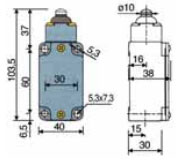 Vignette 3 produit Ref : FD510 | INTER POUSSOIR IP66 METAL