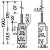 Vignette 3 produit Ref : FR521 | INTER TIGE/RESSORT IP65