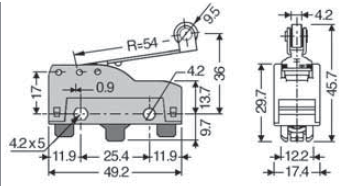 Vignette 3 produit Ref : MKV11D42 | MICRO INTER IP40 OC 5.7MM