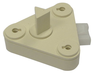 ERIS Serrure triangle 1/2 tour beige N003