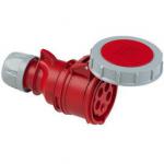 ERIS Prise mobile 16a femelle 3ph+n+t 400v cei 6h ip67 rouge connexion  vis 2152-6