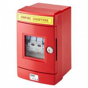 ERIS Coffret chaufferie mono quip ip55 rouge GW60161