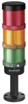 ERIS Kombisign 72 - colonne lumineuse premontee tube - 24vac/dc - vert/orange/rouge 649 000 02