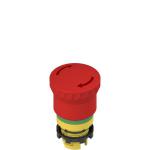 ERIS Bouton arrt d'urgence avec dverrouillage par rotation et signalisation verte E2 1PERZ4731