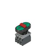 ERIS Produit complet avec bouton-poussoir triple. adaptateur de fixation et contacts E2 AC-DXBC0801