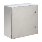 ERIS Coffret mural en acier inoxydable aisi 304l 500x400x250 ip66 ik10. porte pleine. livr sans plaque INX504025/SP