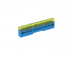 ERIS Bornier unipolaire bleu 80a 15 sorties ITB1025