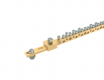ERIS Bornier en laiton 13x6mm lg: 462mm 56 trous MRS5005