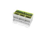 ERIS Rpartiteur ttrapolaire 100a - entre: 1x25mm2 - sortie: 2x16+5x6mm2 par ple RPQ1025