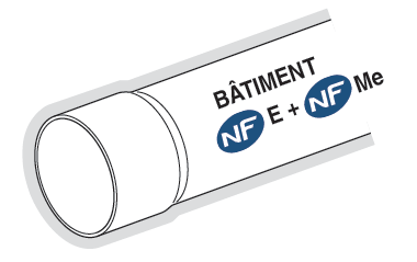 Photo TUBE PVC BATIMENT NF E + NF Me JC 4M D 4 | Ref : 64765