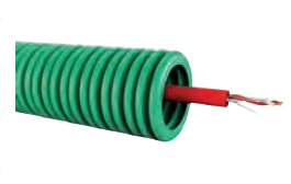 Photo PREFILEE VERT dm.20 ALARME ROUGE SANS ecran 1X0.8 - 1 P20AWG | Ref : C2ALLASE1P