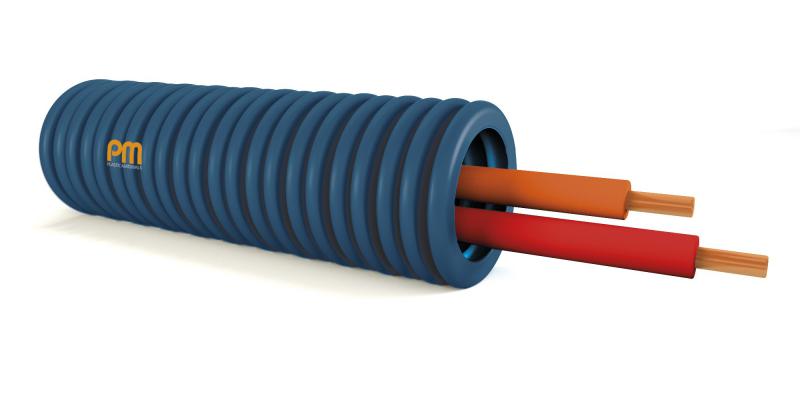 Photo Gaine Prefile PREFILBLEU dm.16 2x1,5 orange-rouge H07V-U | Ref : F1U15AR