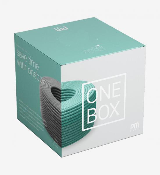 Photo BOX ZERO Gaine Prefile PREFILBLEU dm.16 3x1,5 bleu-rouge-vert/jaune | Ref : F1U15BRTBOX0