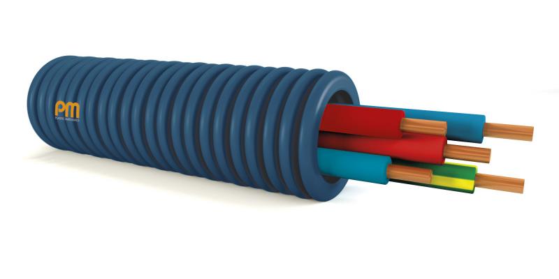 Photo Gaine Prefile PREFILBLEU dm.20 5x1,5 rouge-bleu-vert/jaune-bleu-rouge H07V-U | Ref : F2U15BBRRT
