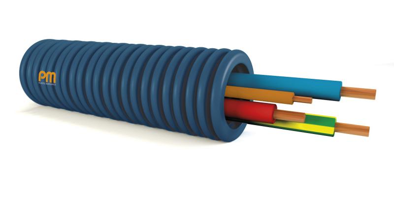 Photo Gaine Prefile PREFILBLEU dm.20 3x2,5+1,5 bleu-rouge-vert/jaune + orange H07V-U | Ref : F2U25BRT15A