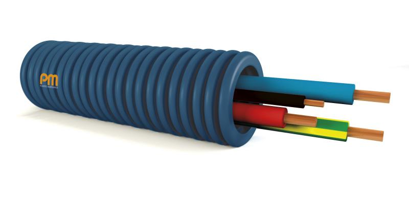 Photo Gaine Prefilée PREFILBLEU dm.20 3x2,5+1,5 bleu-rouge-vert/jaune + noir H07V-U | Ref : F2U25BRT15N