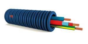 PMFLEX Prefil dm 16 antiray 1x1,5 marron ecrante + 2x1,5 bl-v/j h07v-u F1U15BMXT