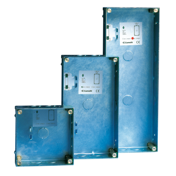 Photo BOTIER A ENCASTRER POUR PLATINE VANDALCOM 3 MODULES | Ref : 3160/3