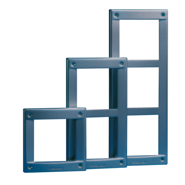 Photo CADRE  ALUMINIUM GRIS FONC VANDALCOM 3 MODULES | Ref : 3161/3