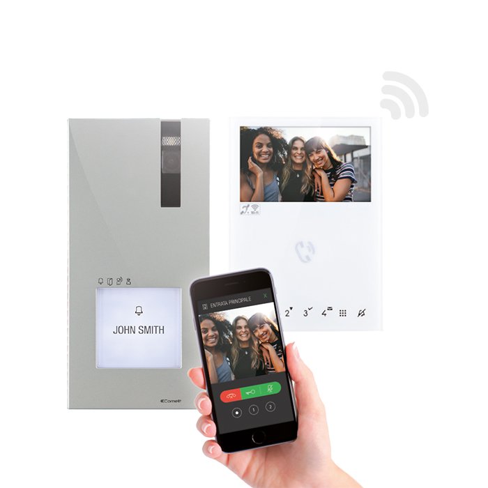 Photo KIT VIDO QUADRA ET MINI WI-FI/BM. 2 FILS | Ref : 8451V/BM