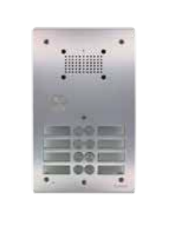 Photo Platine de rue anti vandale aluminium 6BP sur 2 ranges | Ref : 3006/AV/4/2R 