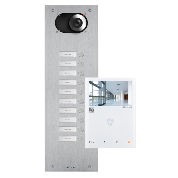 Photo Kit Vid�o 10 BP, Platine Switch + moniteur Mini main libre | Ref : KIX0110