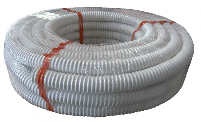 Photo TUBE DE VIDANGE PVC SOUPLE ANNELE D32 - | Ref : T32