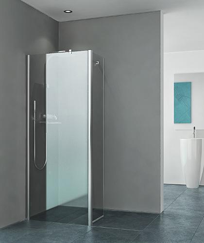 Photo Elment pivotant, pour combinaison avec paroi fixe EQUI EI TWF, Srie EQUI, EITWA04020VPE, largeur 400 mm, hauteur 2000 mm, Argent poli, Verre clair trait anticalcaire | Ref : 1406000697