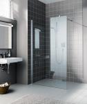 ROTH Paroi fixe pose seule stabilisation murale  90, srie walk in xb, xbwiw16020vpr, largeur 1600 mm, hauteur 2000 mm, argent poli, verre clair trait anticalcaire 1403032012