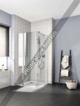 ROTH Porte pivotante avec lment fixe, pivots  gauche, lment fixe  gauche, srie cada xs, cc1nl120202pk, largeur 1200 mm, hauteur 2000 mm, blanc, verre clair trait anticalcaire cadaclean 1403032187